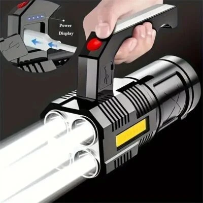 UMEXUS 9000000 Lumens Super Bright LED Flashlight Tactical Rechargeable LED Work Lights