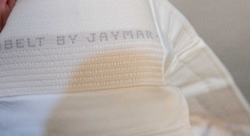 Pantalones The Sansabelt System 41x34 vintage para hombre blancos - Imagen 4 de 7