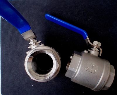 1pc STAINLESS STEEL BALL VALVE 2'' NPT SHUT OFF FULL PORT BV-FP-200