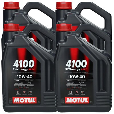 4x5 Liter MOTUL 4100 SYN-NERGY SPEC 10W-40 Motoröl MB 229.3 RENAULT 10W40 VW