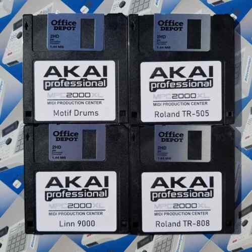 Akai MPC 2000XL x20 Disquetes Kit de Batería Sonidos Muestras Disquetes Disquete - Imagen 5 de 6