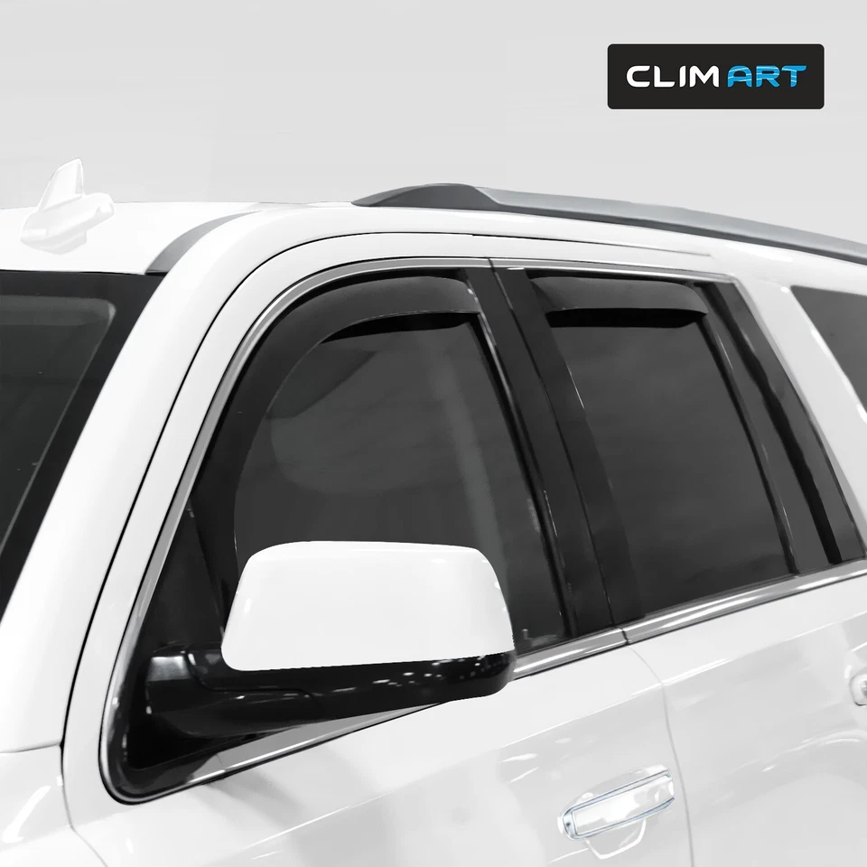 Protectores de lluvia viseras de ventilación para GMC Yukon XL 2015-2020 Foto 3 de 4