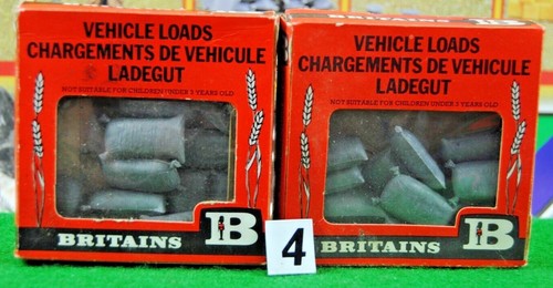 1960* 70* Various 1:32 BRITAINS FARM 1741 SACKS Mix Lot Green Grey Brown Colours - Picture 32 of 60