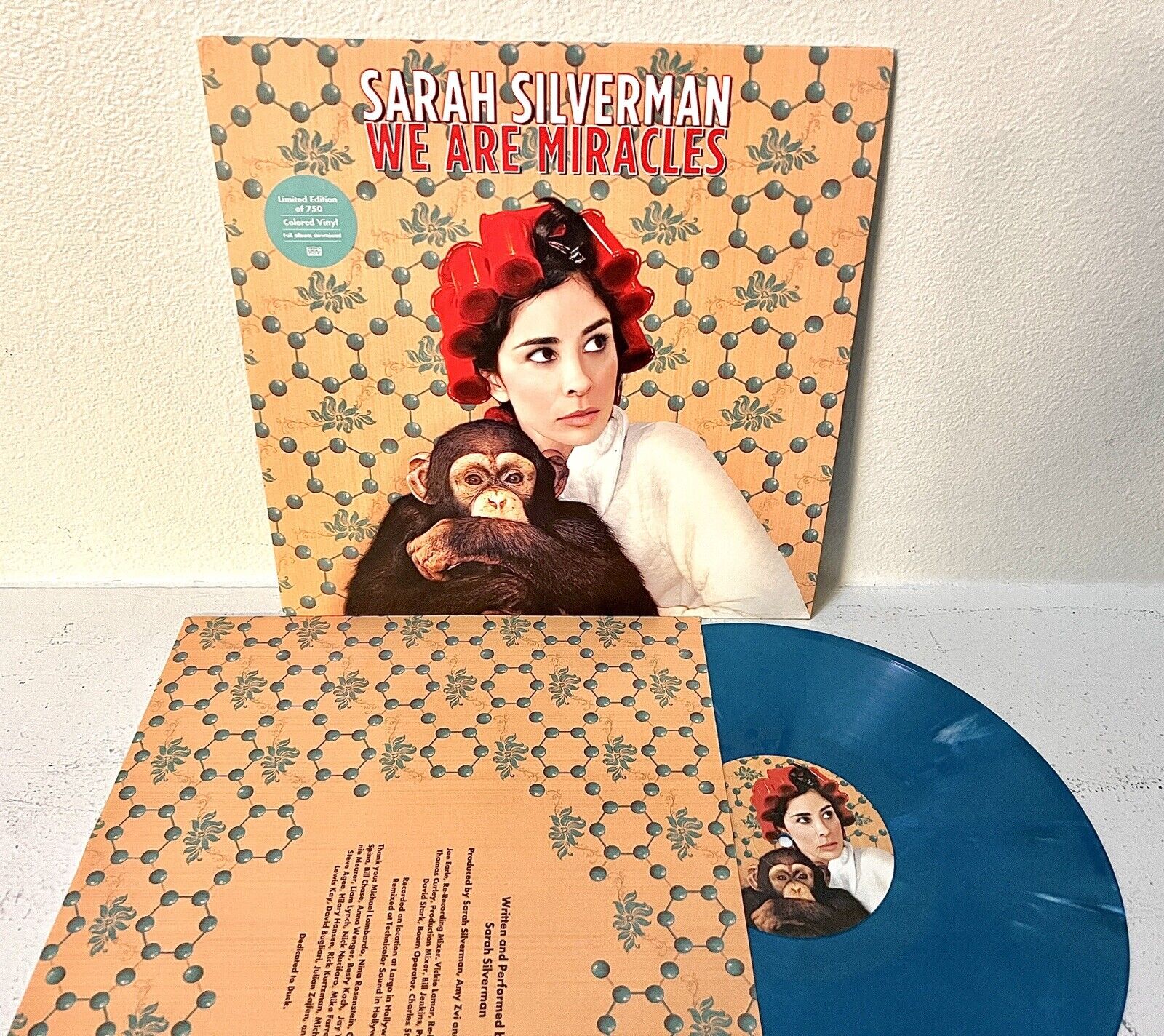 Sarah Silverman We Are Miracles Vinyl LP Limited Teal Blue Marble Vinyl Comedy
