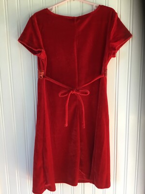 Robe De Fête Noël/ Fêtes George Taille 6X Manches Longues Genou - Occasion Très Bon état