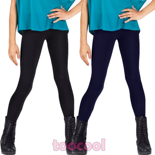 Leggings bambina bimba ragazza pantacalze microfibra aderenti fuseaux nuovi  X615 | eBay