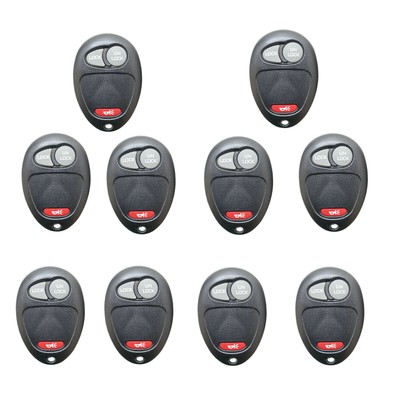 10 PCS Keyless Entry Remote Key Fob for Chevrolet GMC Hummer Isuzu 3 BT L2C0007T