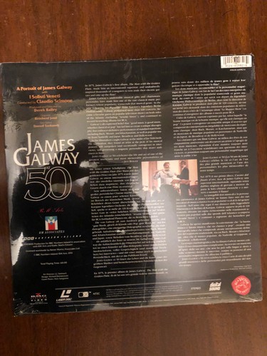 JAMES GALWAY James Galway At 50 (LASER DISC) 1992 CLASSICAL (factory SEALED!) - Imagen 2 de 2