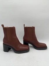 Women’s Crown Vintage Dilana Platform Chelsea Boot Brown Size 7.5M/38