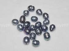 Wholesale 2mm Big Hole Pearl Black Natural Real Pearl 10x12MM Beads 5/10/20pcs