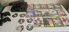Xbox 360 E Console 1538 4GB - 250GB, 20 Games, 2 Controllers, Kinect camera