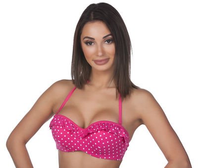 Cleo By Panache Betty Bandeau Swimsuit Swim Bikini Top Swimwear MRSP $70 