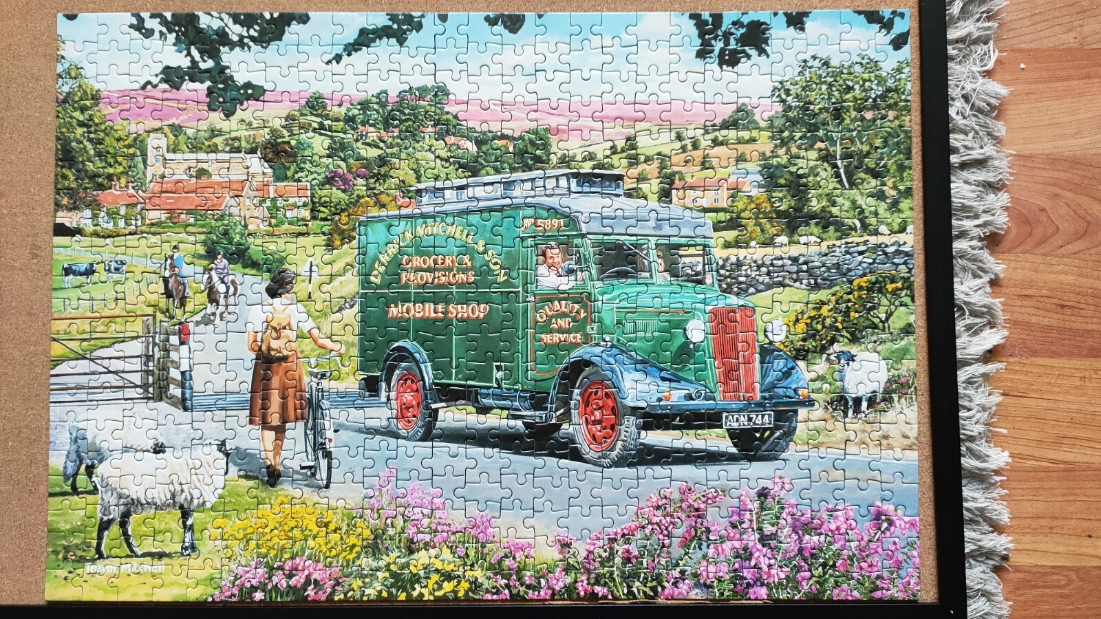 Gibsons 4 x 500 Piece Jigsaws "Mitchell's Mobile Shop" By Trevor