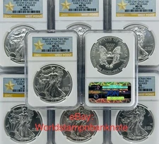 2012 1 oz Silver Eagle $1 “TOP POP - First Releases” NGC: MS70 #C679