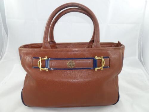 TORY BURCH USED/REPAIR BROWN LEATHER SMALL TOTE/SATCHEL MISSING SHOULDER  STRAP | eBay