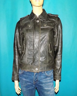 Veste Claudie Pierlot Taille 2 (36) - Laine Noire, Style Paletot - Occasion Très Bon état
