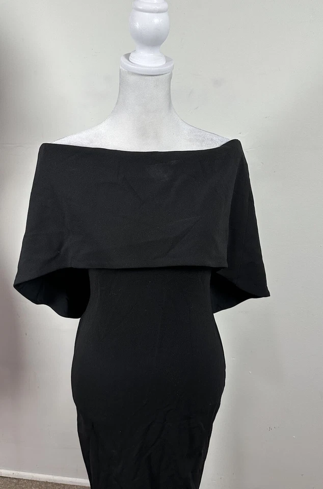 Nicole Miller Women’s Black Color Off The Shoulder Dress Size 4  - Image 3 of 4