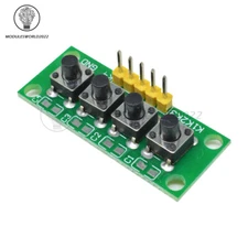 5Pin 1x4 4 Keys Button Keypad Keyboard Breadboard Module for Arduino DIY