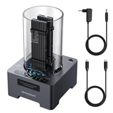 GRAUGEAR NVMe M.2 SSD Duplicator Dual-Bay Offline Clone Tool-Free, 20Gbps USB...