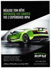 2017 LAMBORGHINI Superleggera Original Print AD for RPM Experience green car