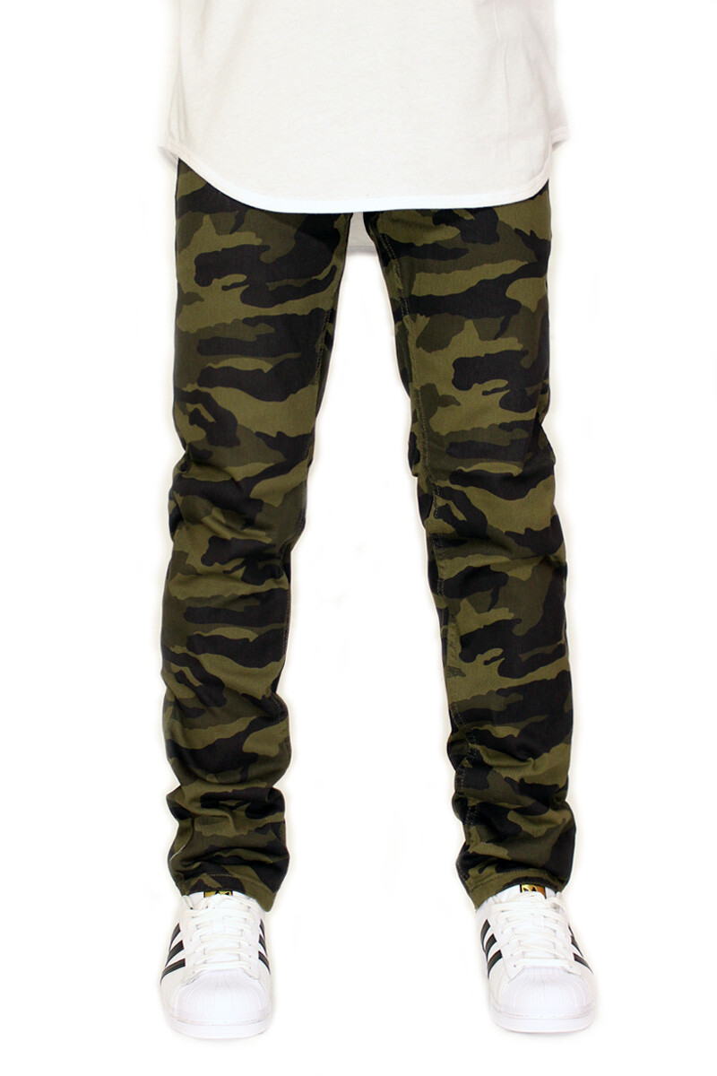 MEN'S CAMO TWILL STRETCH SKINNY JEANS *3 COLORS VICTORIOUS | eBay