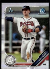 2019 Bowman Chrome Refractor Beau Philip Atlanta Braves #BDC-128 3 Card Lot