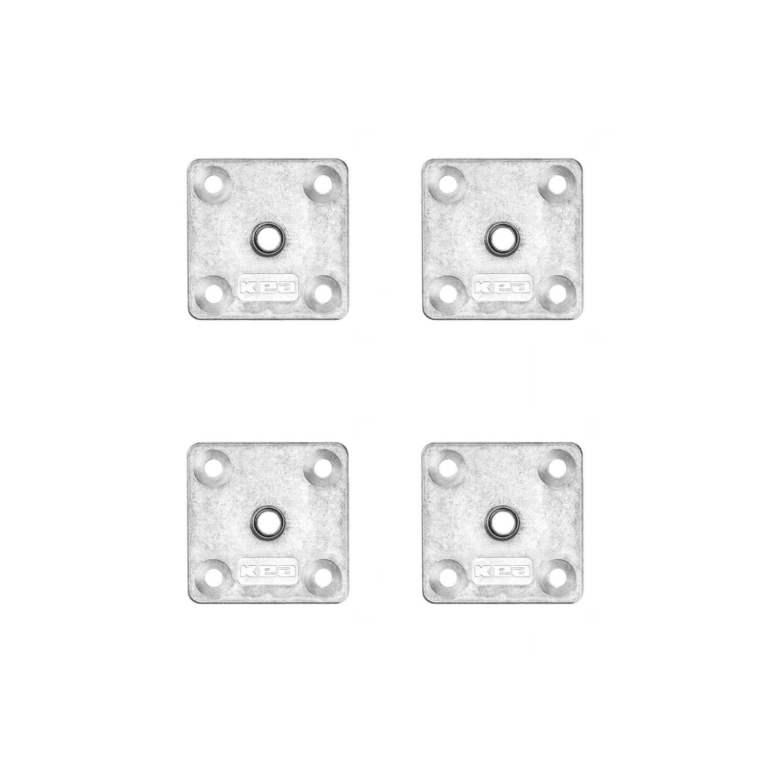 M8 8mm Square Sturdy Table Leg Feet Mounting Fixing Furniture Brackets ...