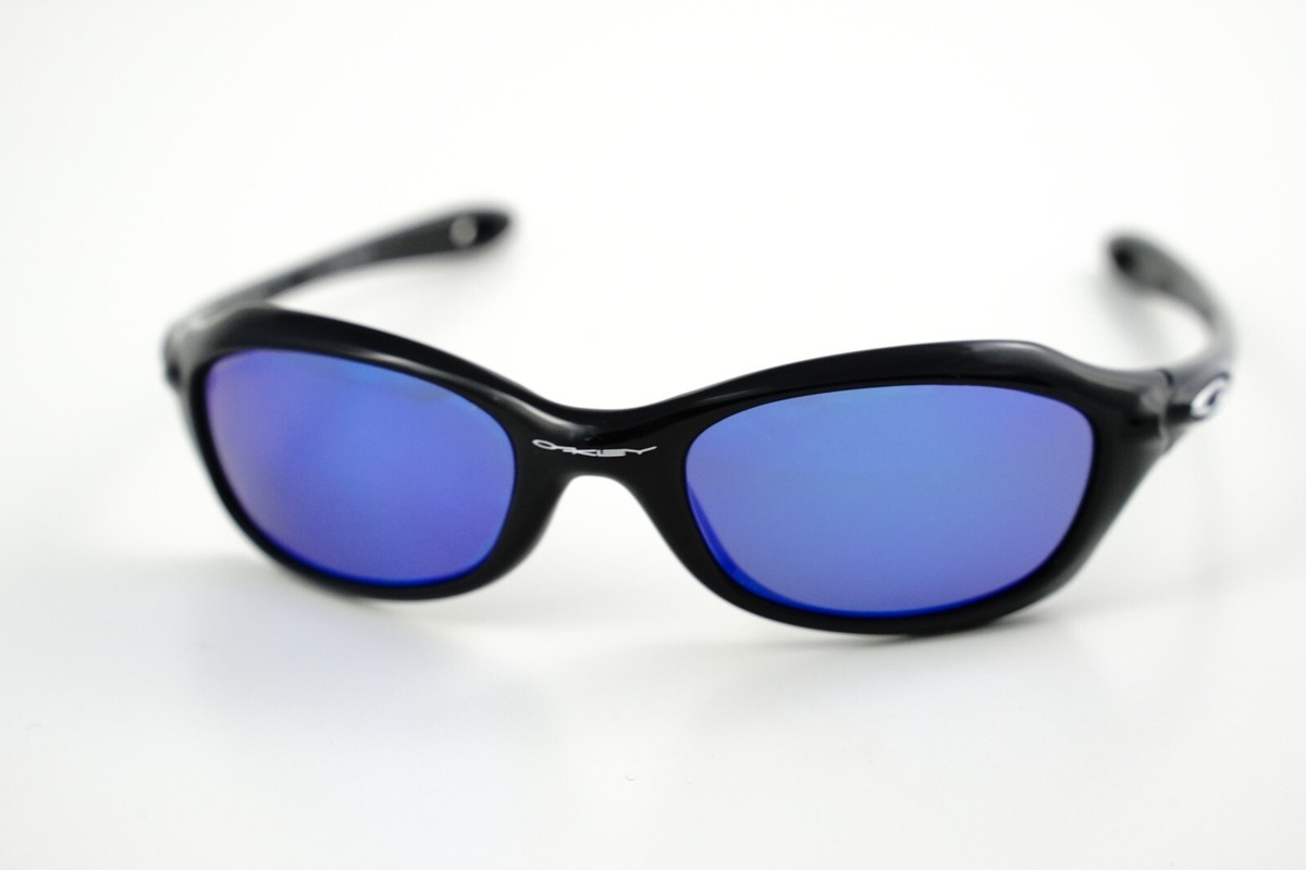 Perfect Kid's Oakley XS FIVE Polished Black/Blue Iridium