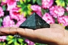 Small 55MM Natural Blue Larvikite Healing Chakra Metaphysical Power Pyramid