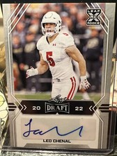 2022 LEAF DRAFT RC AUTO LEO CHENAL #BA-LC1 XRC FOOTBALL  KC CHIEFS