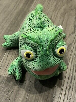 Disney Tangled Pascal Rapunzel Pet Chameleon Lizard Green Metallic Plush  Toy 
