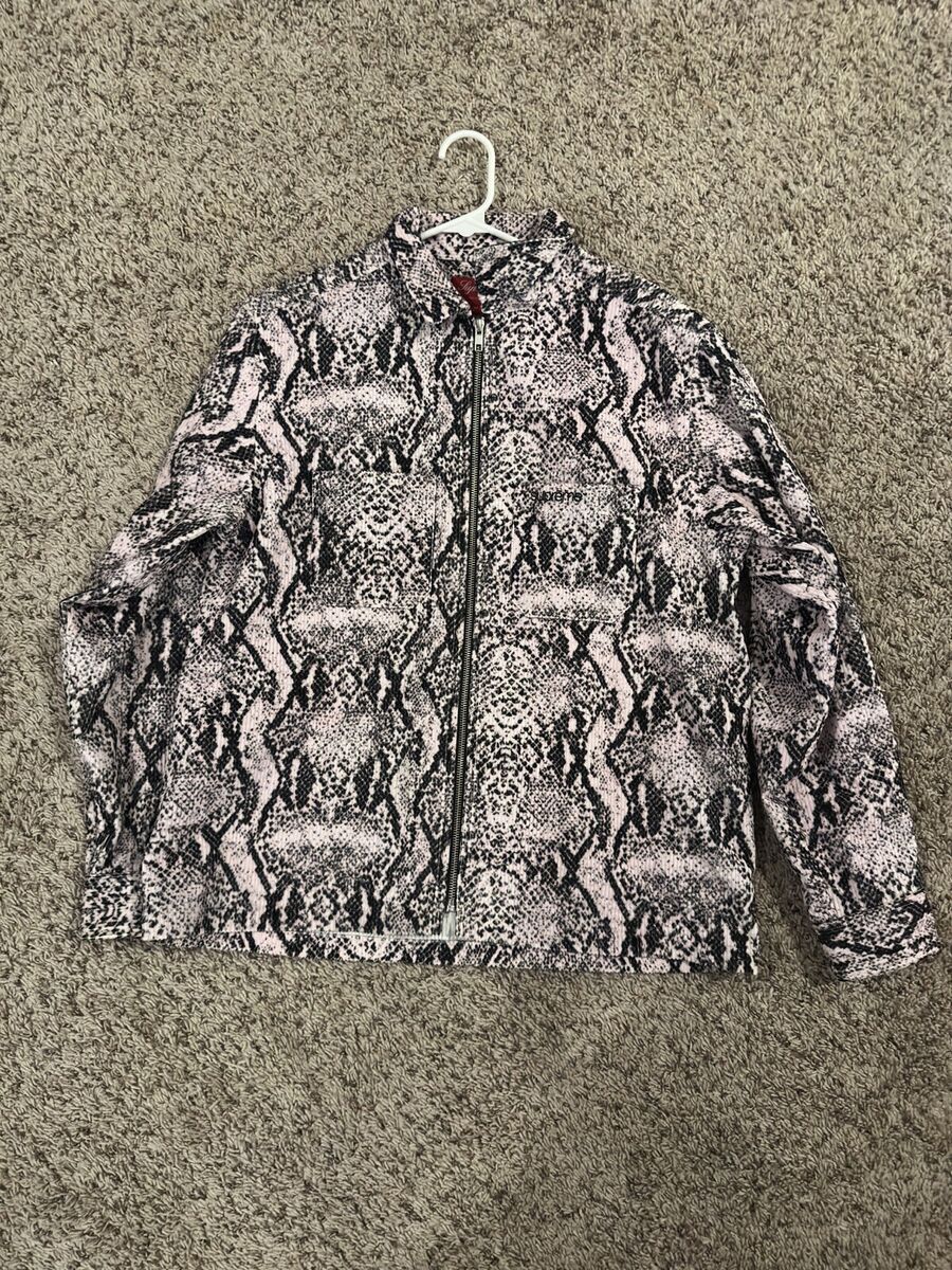 Supreme FW20 Pink Snakeskin Corduroy Zip Up Shirt Medium | eBay Supreme FW20 Pink Snakeskin Corduroy Zip Up Shirt Medium | eBay