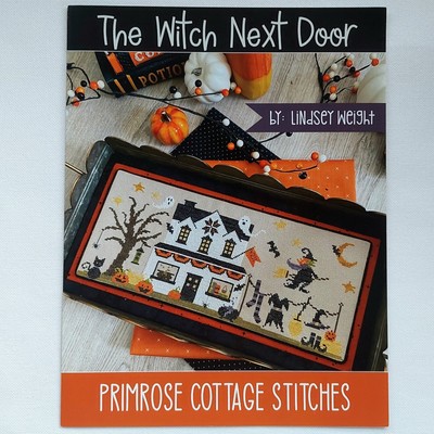 The Witch Next Door Halloween Cross Stitch Pattern Primrose Cottage Stitches
