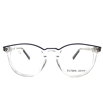 1 Unit New Elton John Blue Crystal Eyeglass Frames 48-21-145 #725