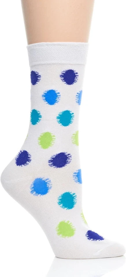 Calcetines para mujer Hue ESF15711 a lunares mujer Top Crew Marinero medianos Foto 2 de 2