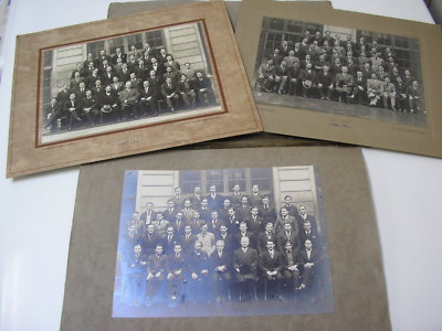 Lot 3 class photos Ecole Turgot Paris 1931-32 & 33 Pierre Petit Louis Fréon