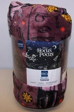 Big One Oversized Plush Purple Hocus Pocus Halloween Throw Blanket, 5'x6'