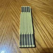 Vintage JOHN DEERE 72” Wooden Folding Ruler #  TY3411 Collectable /Slide Rule