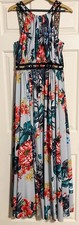 Bagley Mischka Flower Maxi Dress Size 8