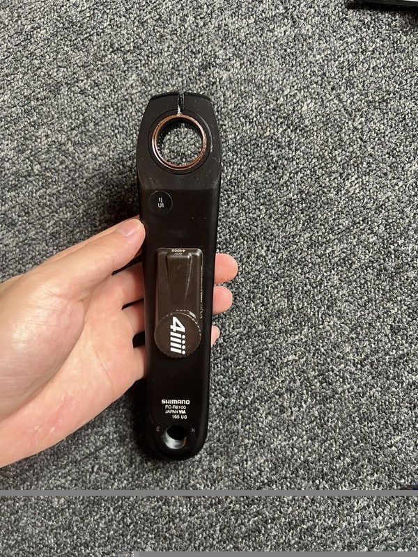 165mm 4iiii 3+ single sided power meter Shimano Ultegra R8100 left crank arm 