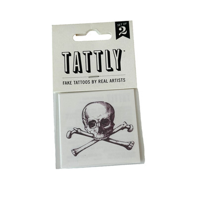 NEW Tattly Temp Tattoo Skull - Set of 2