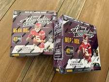 2025 Absolute Football MEGA Box - 2 BOX LOT ! Kaboom Hunting Read!