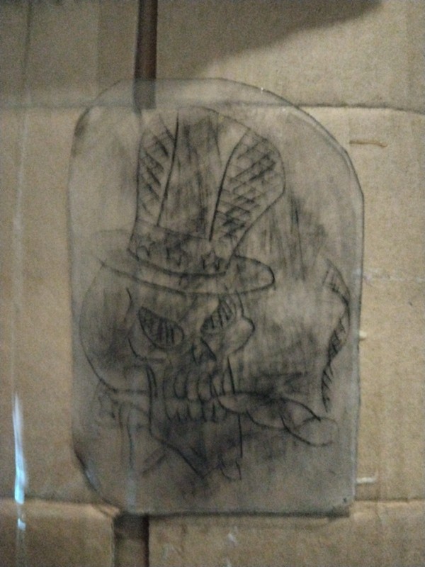 Brooklyn Blackie Vintage Tattoo Acitate Stencil