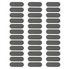 200 Pcs 0.59"x0.18" Phone Dustproof Net Sticker Phone Speaker Cover Black