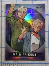Fleer Brilliants Superman - Ma & Pa Kent #10 Purple Parallel - DC Comics Card