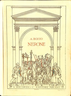 A. Boito NERONE Tragödie in vier Akten - Klaviergesang komplettes Werk Ricor