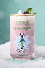 Anthropologie Apres Ski Juice Glass Star of the Slopes NEW