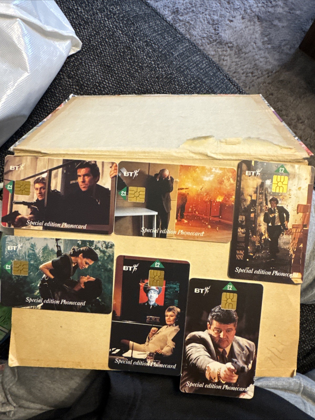 007 Goldeneye Special Edition Phonecard James Bond 007 Set Of 6
