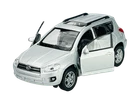 WELLY TOYOTA RAV 4 SILVER 1:34 DIE CAST METAL MODEL NEW IN BOX