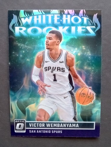 Victor Wembanyama RC Purple White-Hot Rookies 2023-24 Donruss Optic #2 Insert